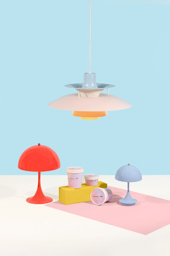 A Pop of Pastel: Louis Poulsen Partners with Kurimu Ice Cream to